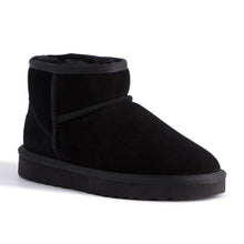 Load image into Gallery viewer, AUS WOOLI UGG SHORT SHEEPSKIN ANKLE BOOT - Black