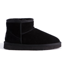 Load image into Gallery viewer, AUS WOOLI UGG SHORT SHEEPSKIN ANKLE BOOT - Black