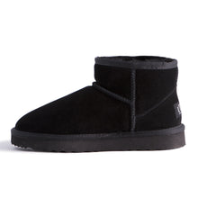 Load image into Gallery viewer, AUS WOOLI UGG SHORT SHEEPSKIN ANKLE BOOT - Black