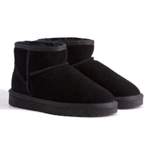 Load image into Gallery viewer, AUS WOOLI UGG SHORT SHEEPSKIN ANKLE BOOT - Black