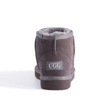 Load image into Gallery viewer, AUS WOOLI UGG SHORT SHEEPSKIN ANKLE BOOT - Grey