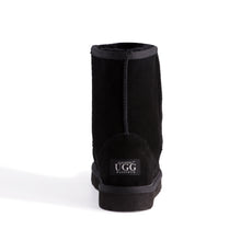 Load image into Gallery viewer, AUS WOOLI UGG MID CALF SHEEPSKIN BOOT - Black