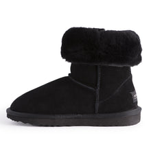 Load image into Gallery viewer, AUS WOOLI UGG MID CALF SHEEPSKIN BOOT - Black