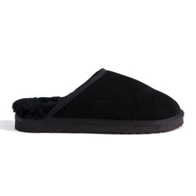 Load image into Gallery viewer, AUS WOOLI UGG UNISEX SHEEPSKIN WOOL Slippers - Black