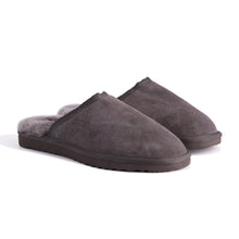 Load image into Gallery viewer, AUS WOOLI UGG UNISEX SHEEPSKIN WOOL Slippers - Dark Grey