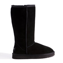 Load image into Gallery viewer, AUS WOOLI UGG TALL ZIP-UP SHEEPSKIN BOOT - Black