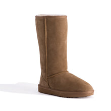 Load image into Gallery viewer, AUS WOOLI UGG TALL ZIP-UP SHEEPSKIN BOOT - Chestnut/Tan