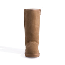 Load image into Gallery viewer, AUS WOOLI UGG TALL ZIP-UP SHEEPSKIN BOOT - Chestnut/Tan