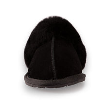 Load image into Gallery viewer, AUS WOOLI UGG UNISEX SHEEPSKIN WOOL SHELLEY Slippers - Black