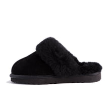 Load image into Gallery viewer, AUS WOOLI UGG UNISEX SHEEPSKIN WOOL SYDNEY Slippers - Black