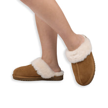 Load image into Gallery viewer, AUS WOOLI UGG UNISEX SHEEPSKIN WOOL SYDNEY Slippers - Chestnut/Tan