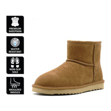 Load image into Gallery viewer, AUS WOOLI UGG SHORT SHEEPSKIN ANKLE BOOT - Chestnut/Tan
