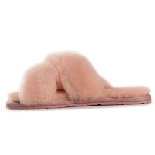 Load image into Gallery viewer, AUS WOOLI AUSTRALIA WOMEN SHEEPSKIN WOOL BRIGHTON SLIPPERS- PALEPINK