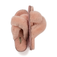 Load image into Gallery viewer, AUS WOOLI AUSTRALIA WOMEN SHEEPSKIN WOOL BRIGHTON SLIPPERS- PALEPINK