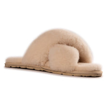 Load image into Gallery viewer, AUS WOOLI AUSTRALIA WOMEN SHEEPSKIN WOOL BRIGHTON SLIPPERS- TAN