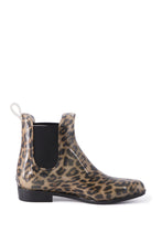Load image into Gallery viewer, AUS WOOLI WOMENS RAINBOOTS WITH FREE SHEEPSKIN INSOLE - Leopard Print