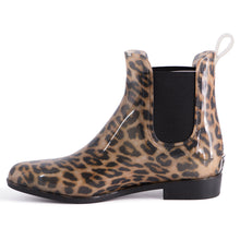 Load image into Gallery viewer, AUS WOOLI WOMENS RAINBOOTS WITH FREE SHEEPSKIN INSOLE - Leopard Print