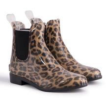 Load image into Gallery viewer, AUS WOOLI WOMENS RAINBOOTS WITH FREE SHEEPSKIN INSOLE - Leopard Print