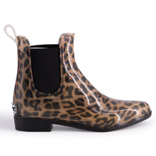 Load image into Gallery viewer, AUS WOOLI WOMENS RAINBOOTS WITH FREE SHEEPSKIN INSOLE - Leopard Print