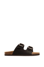 Load image into Gallery viewer, AUS WOOLI AUSTRALIA UNISEX MELBOURNE SANDALS - BLACK
