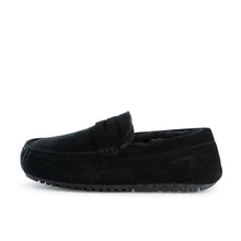 Load image into Gallery viewer, AUS WOOLI AUSTRALIA MENS TERRIGAL COSY MOCCASIN - BLACK