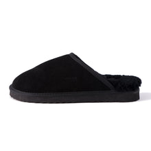 Load image into Gallery viewer, AUS WOOLI UGG UNISEX SHEEPSKIN WOOL Slippers - Black
