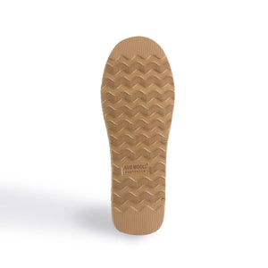 AUS WOOLI UGG WOMEN SHEEPSKIN FLUFF SLIDE - Chestnut/Tan