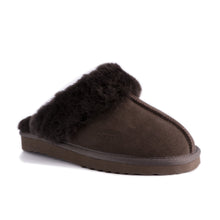 Load image into Gallery viewer, AUS WOOLI UGG UNISEX SHEEPSKIN WOOL SYDNEY Slippers - Chocolate
