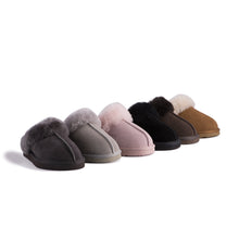 Load image into Gallery viewer, AUS WOOLI UGG UNISEX SHEEPSKIN WOOL SYDNEY Slippers - Chocolate

