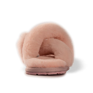 AUS WOOLI AUSTRALIA WOMEN SHEEPSKIN WOOL BRIGHTON SLIPPERS- PALEPINK
