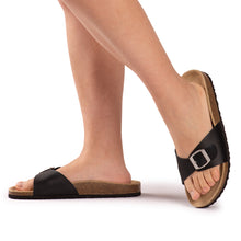 Load image into Gallery viewer, AUS WOOLI AUSTRALIA UNISEX TOORAK SANDALS - BLACK
